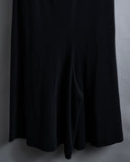 "YOHJI YAMAMOTO" 11SS Minimalist design skirt-like silhouette wide slacks