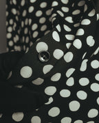 -SPECIAL- "Saint Laurent" 2019-2020 Polka dot silk long sleeve shirt