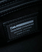 "GIANNI CHIARINI" High quality leather 2way shoulder bag