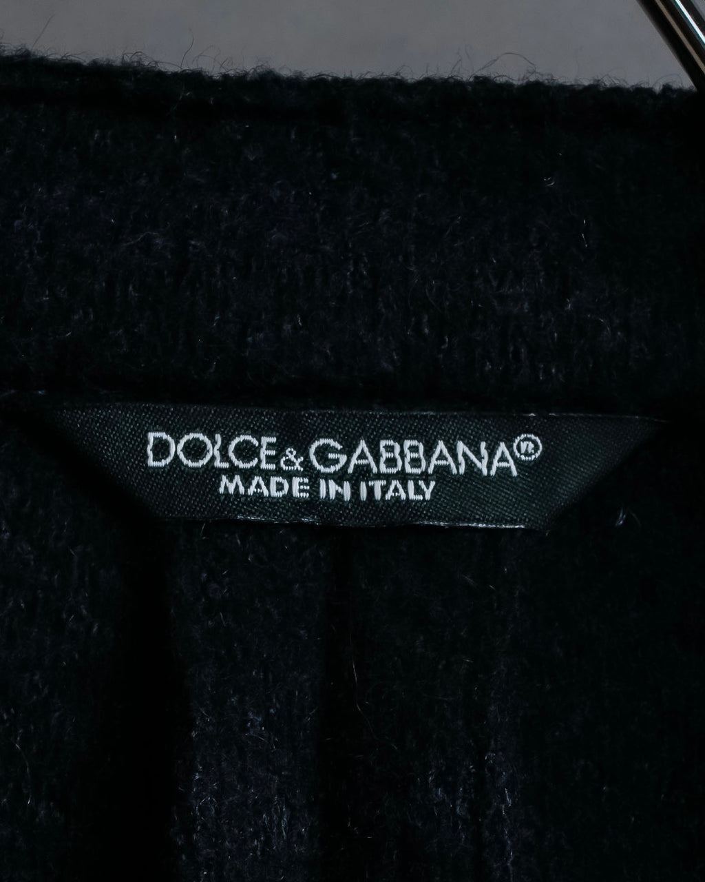 "DOLCE & GABBANA" Double-breasted bejeweled button check pattern jacket