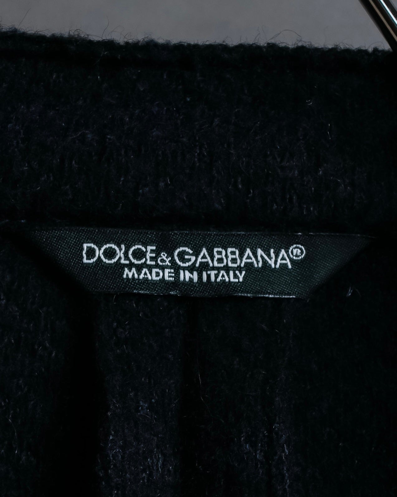 "DOLCE & GABBANA" Double-breasted bejeweled button check pattern jacket
