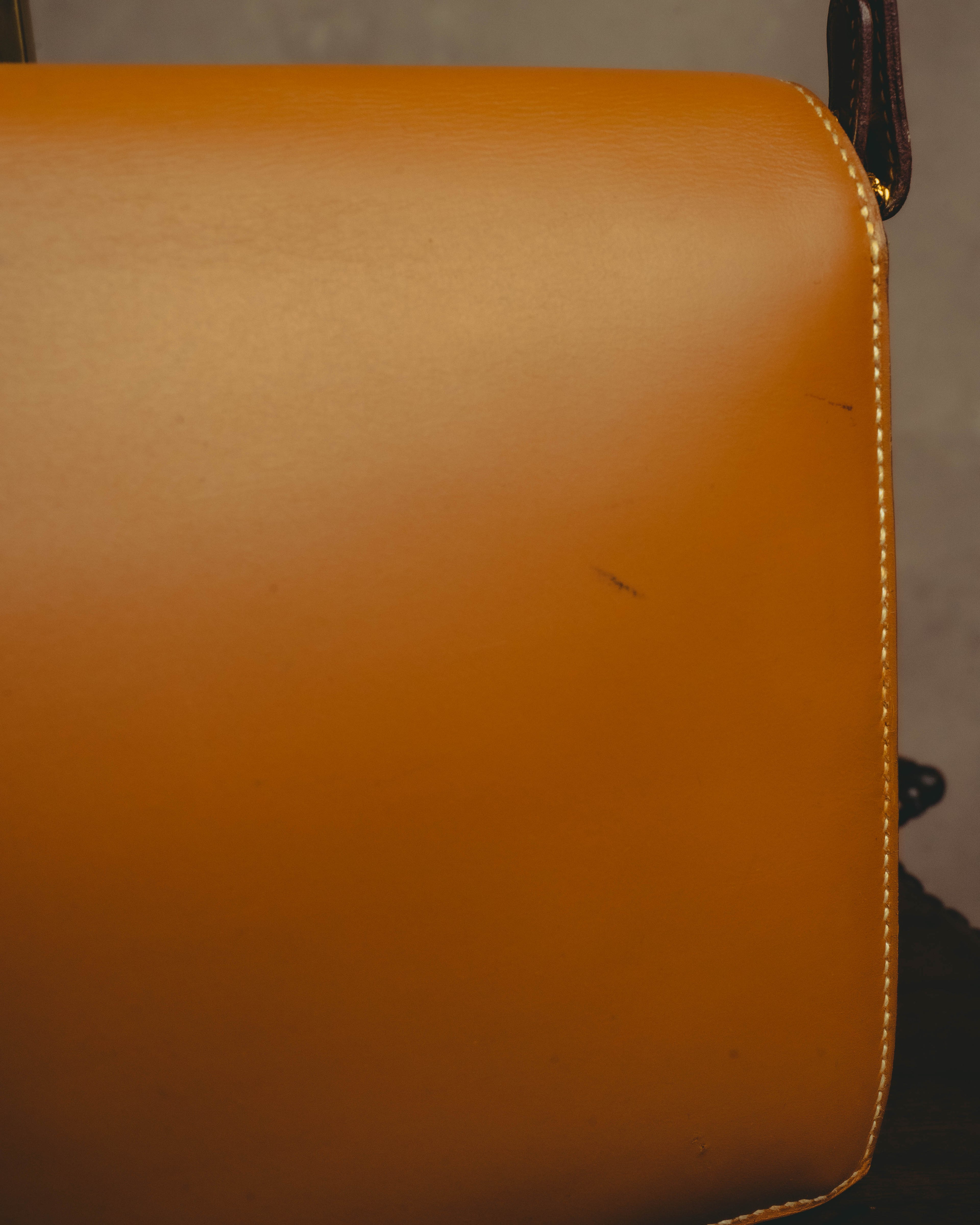 -SPECIAL- "HERMES" 70's-80's Vintage Lydie leather shoulder clutch bag