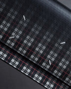 "MAISON MARGIELA" Check pattern gradient design chain shoulder leather wallet bag