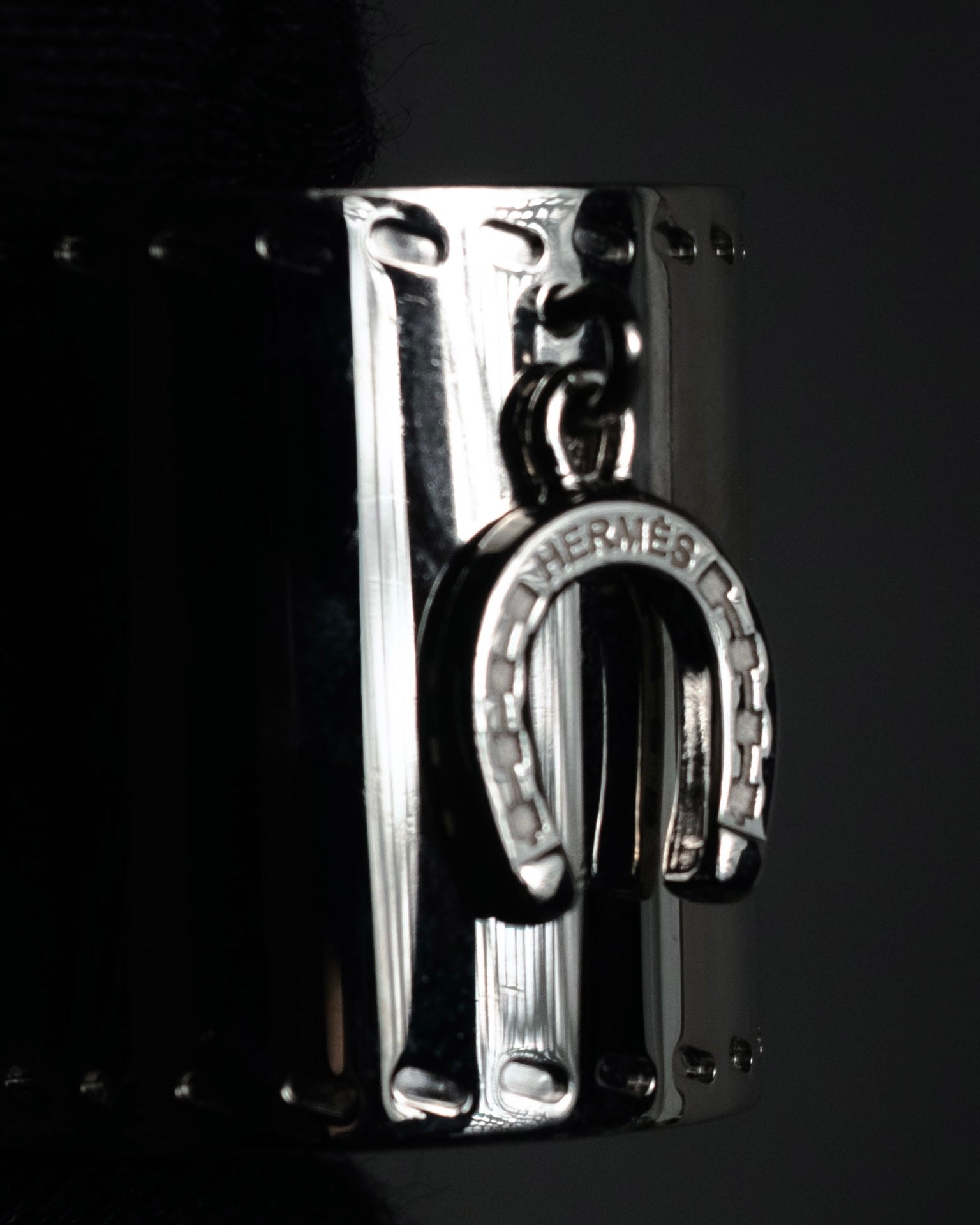 “HERMES” 2010’s Fetiche horseshoe charm scarf ring