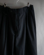 "Vintage high-waisted wide tapered slacks"