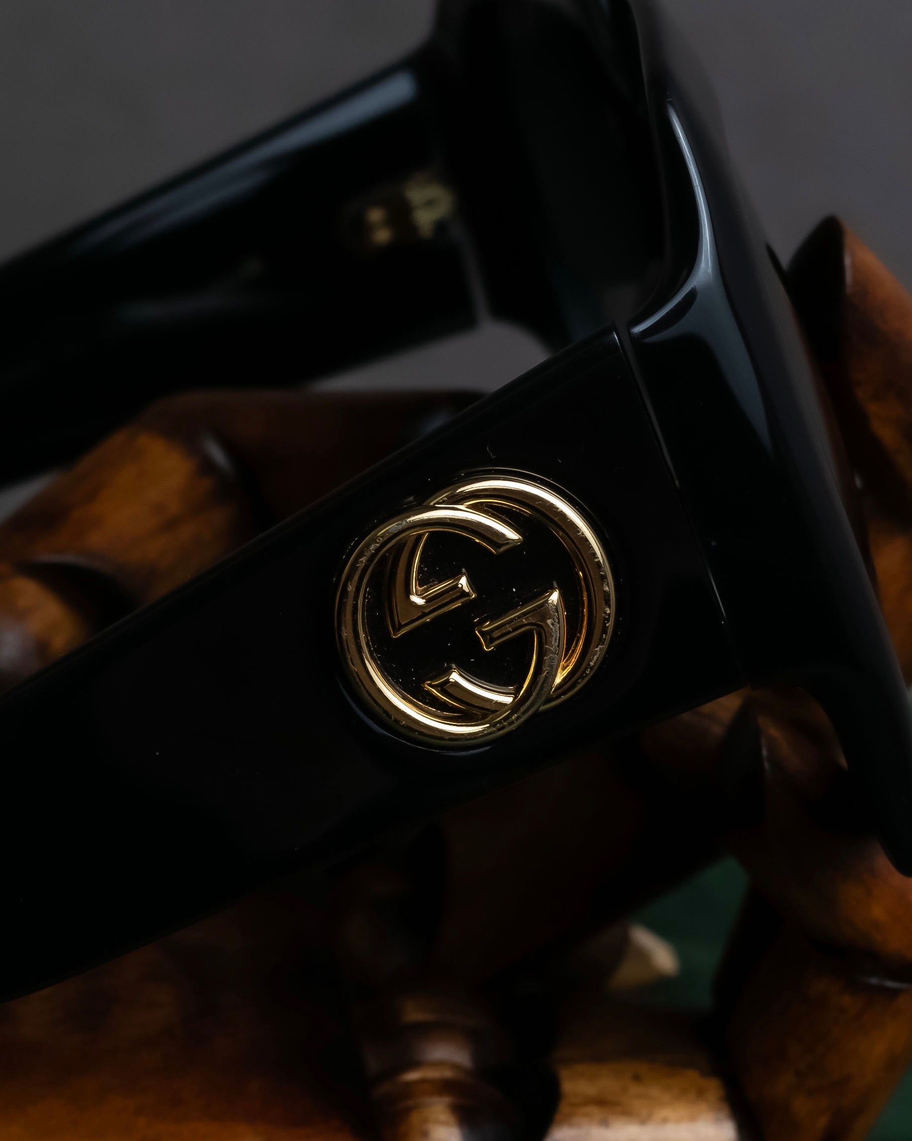 "GUCCI" GG medallion design square frame sunglasses