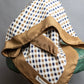 "Aquascutum" 100% silk block check pattern scarf