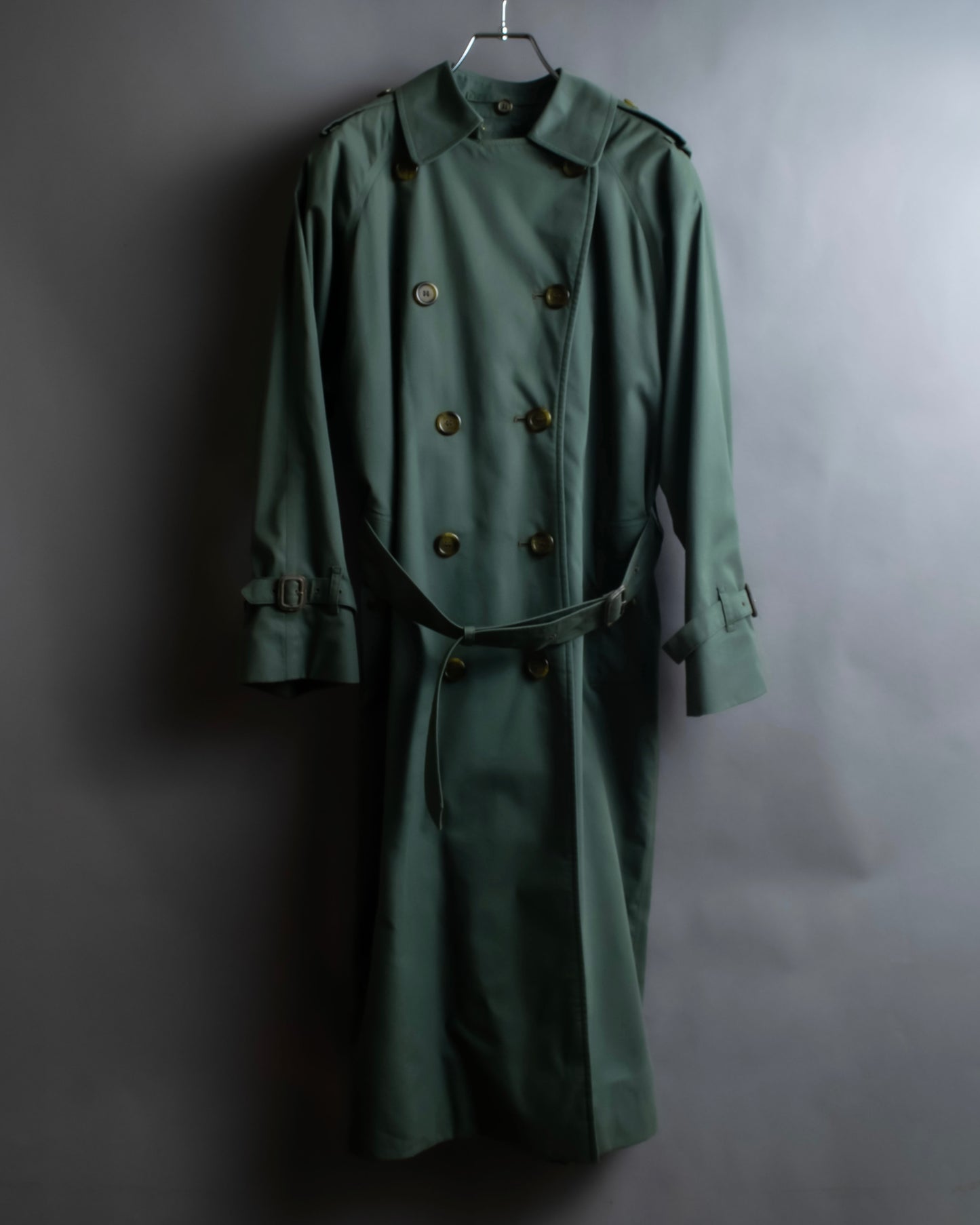 "BURBERRYS" Military detail oversized belted trench coat