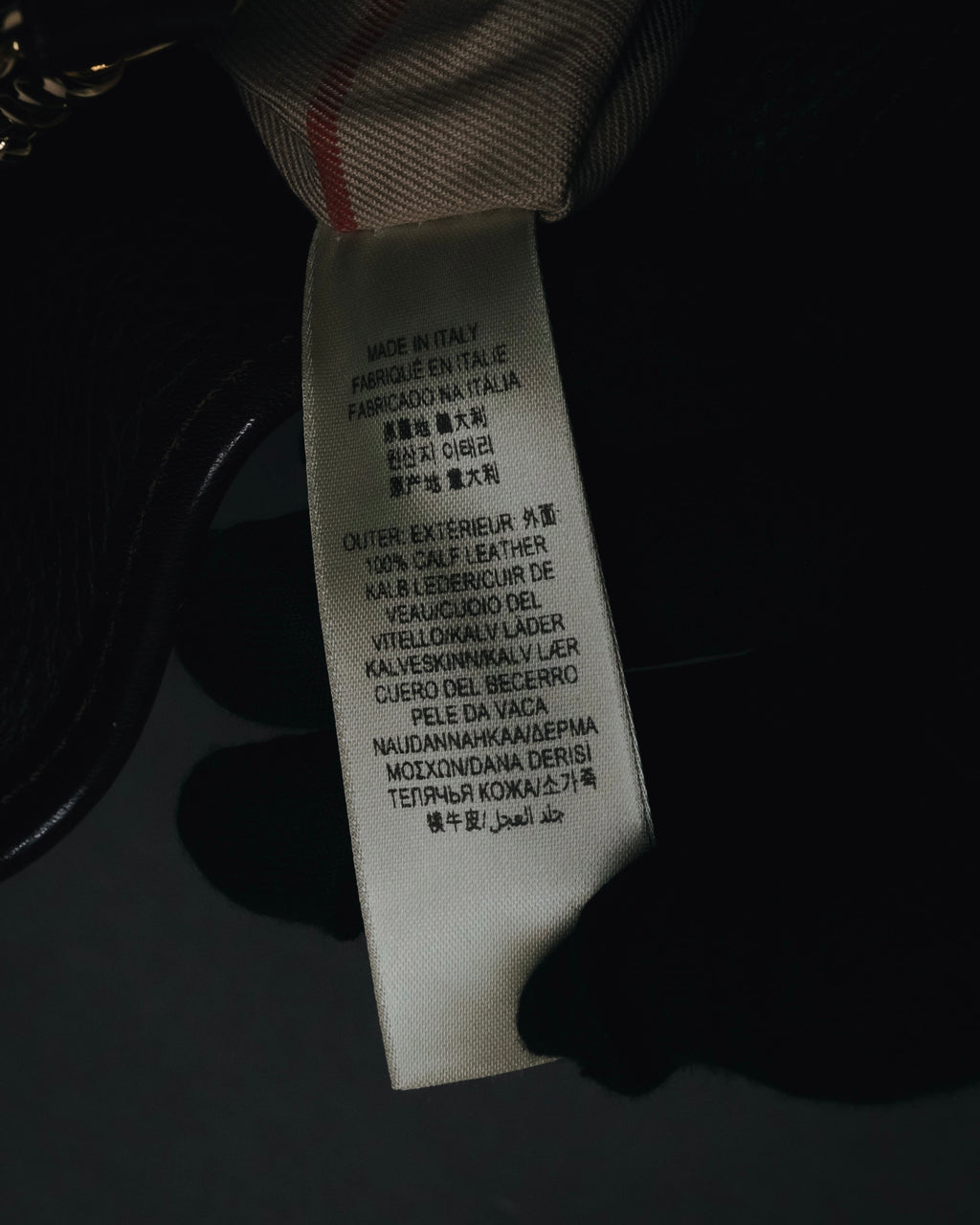 "BURBERRY" 09’s-18’s Leather bucket house check lining bag