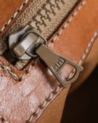 "CELINE" Macadam pattern leather combination boston bag