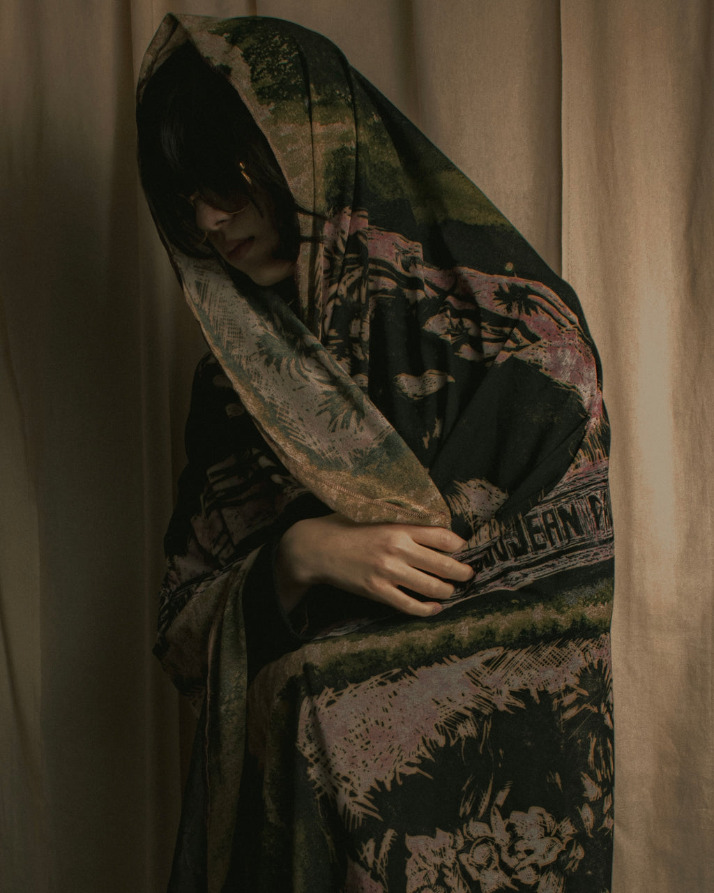 “Jean Paul Gaultier” Printed portrait large scarf