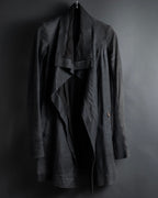 -SPECIAL- "Rick Owens" 13AW Ribbed leather zip-up jacket