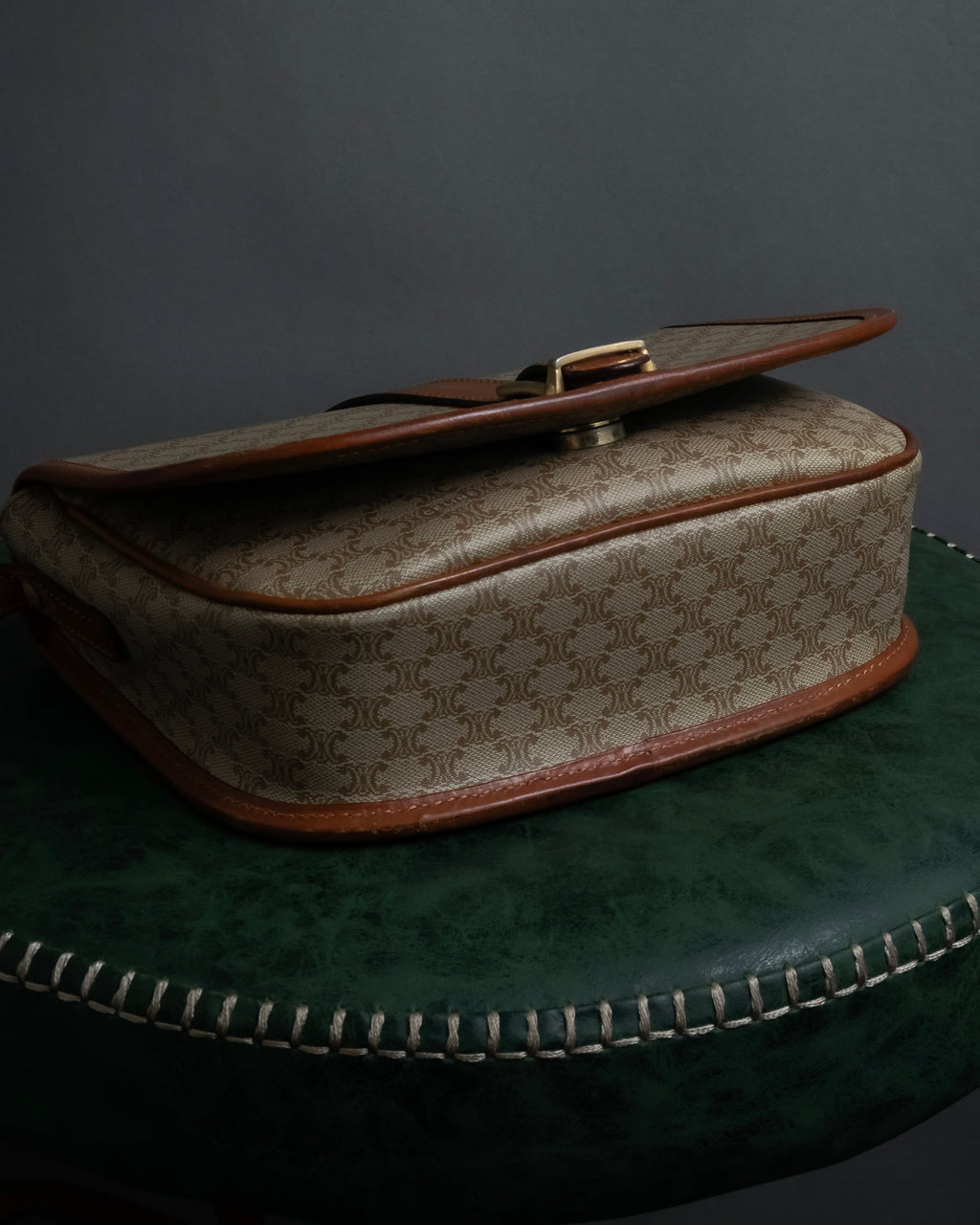 "CELINE Macadam pattern combination shoulder bag