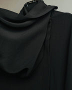 -SPECIAL- "SAINT LAURENT PARIS" 10's Fluid silk scarf-neck blouse