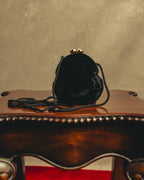–SPECIAL– “BOTTEGA VENETA” 80’s-90’s Sculptural rose velvet kiss-lock shoulder bag
