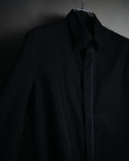 "Maison Margiela" 2017SS minimal fly-front shirt