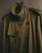 “Burberrys” 80’s Heritage check long trench coat