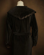 –SPECIAL– “Christian Dior”
80’s-90’s Velour lace trimmed robe coat