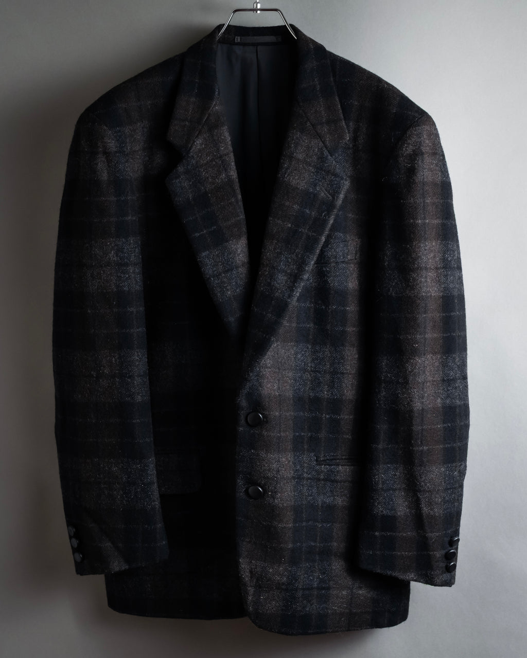 “COMME des GARÇONS HOMME”
88AW Boxy plaid tailored jacket
