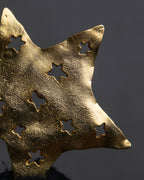 "KENZO" Star motif gold brooch