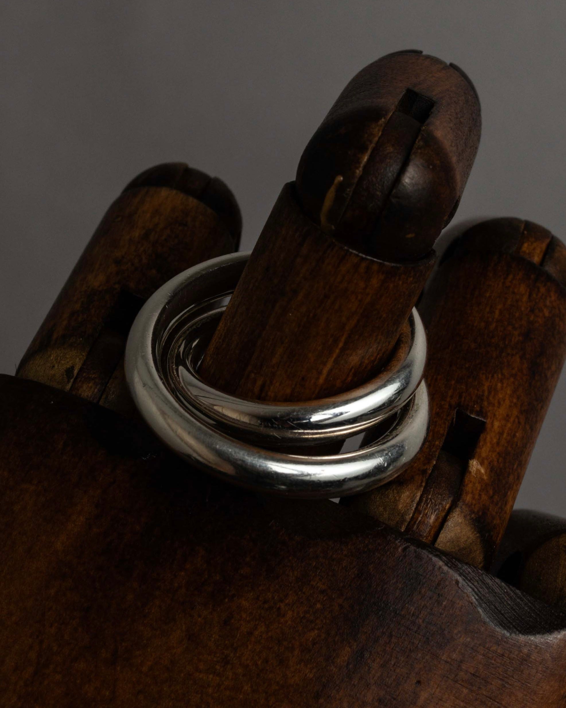 "HERMES" Vertige polished silver 925 ring