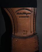 "Salvatore Ferragamo" 00’s-10’s Suede wingtip slip-on loafers