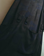"Y's" 00's-10's Layered cupro sleeveless maxi dress