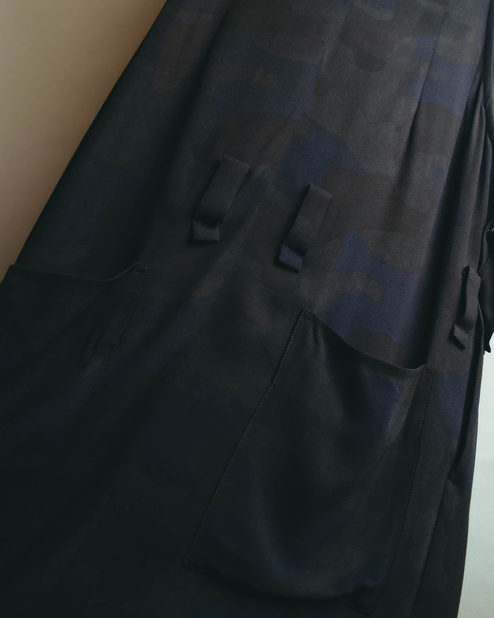 "Y's" 00's-10's Layered cupro sleeveless maxi dress