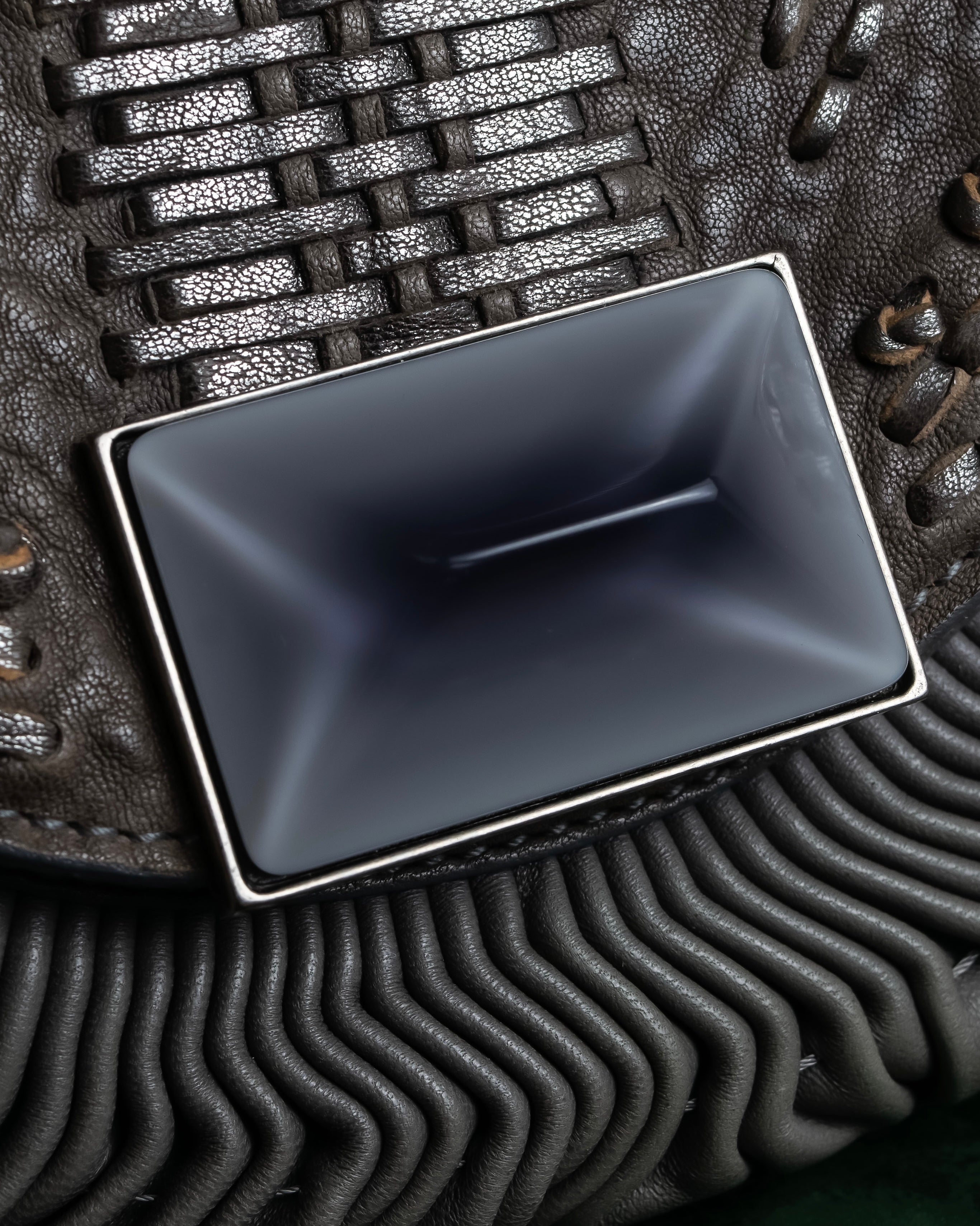 "Christian Dior" John Galliano period Gathering design leather hand bag