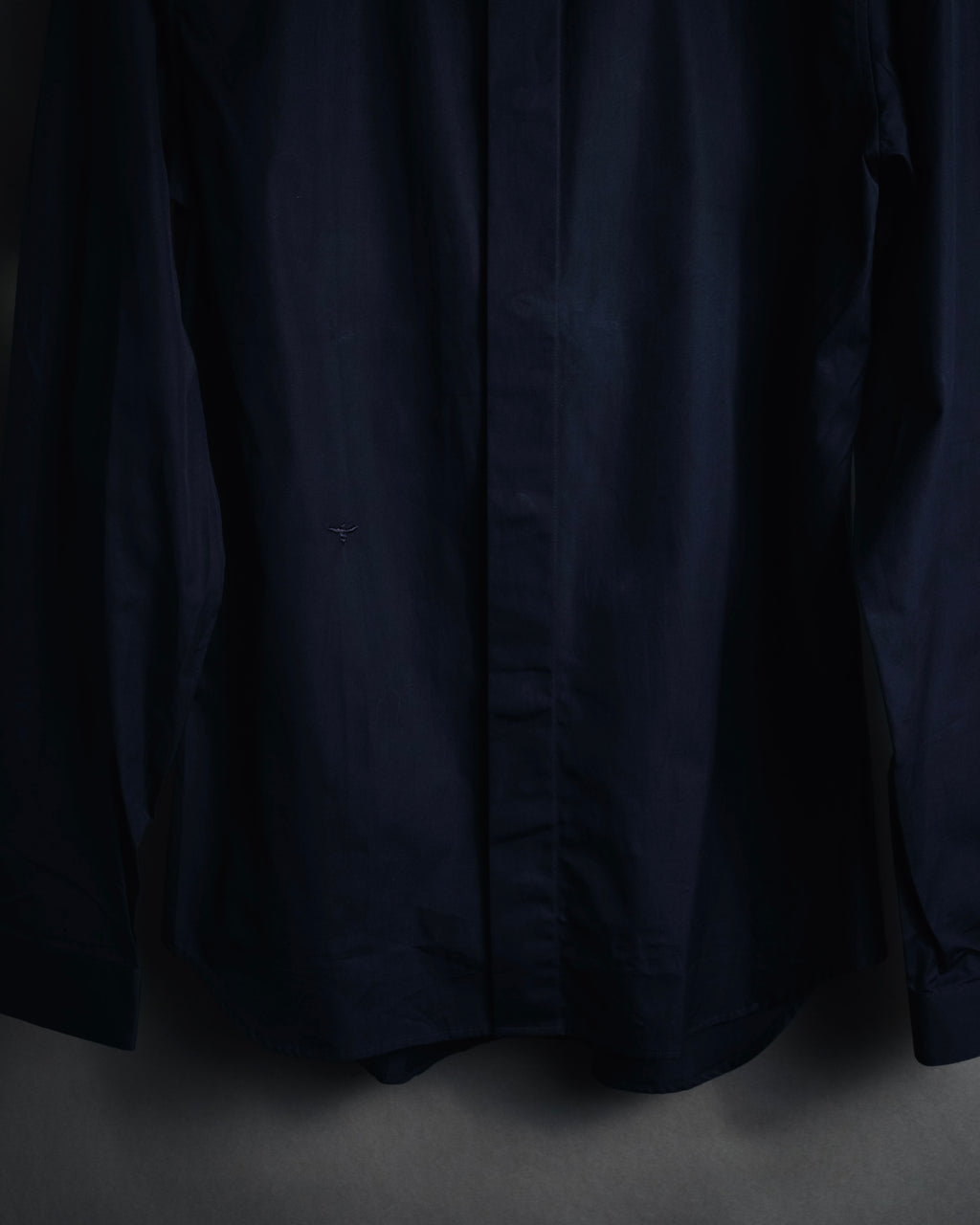 "Dior" 2017 AW Minimal fly-front bee-embroidered shirt