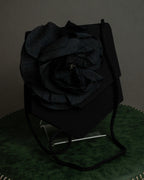 "Christian Dior Boutique Paris" Large flower motif design rope shoulder bag