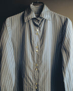 -SPECIAL- "Maison Margiela" 20AW Conceptual double button striped shirt