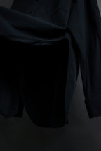 “BALENCIAGA” Button-down collar relaxed shirt