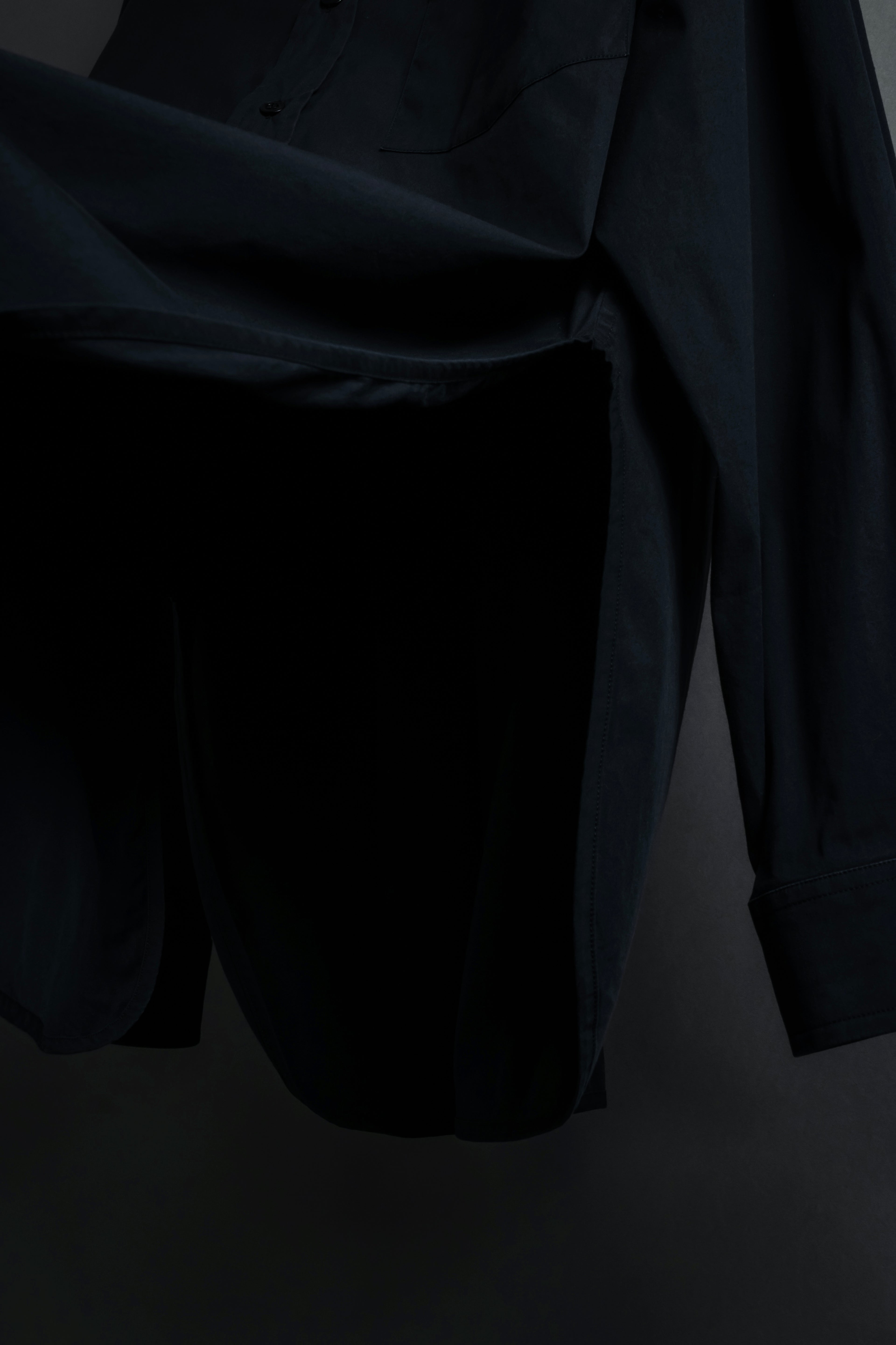 “BALENCIAGA” Button-down collar relaxed shirt