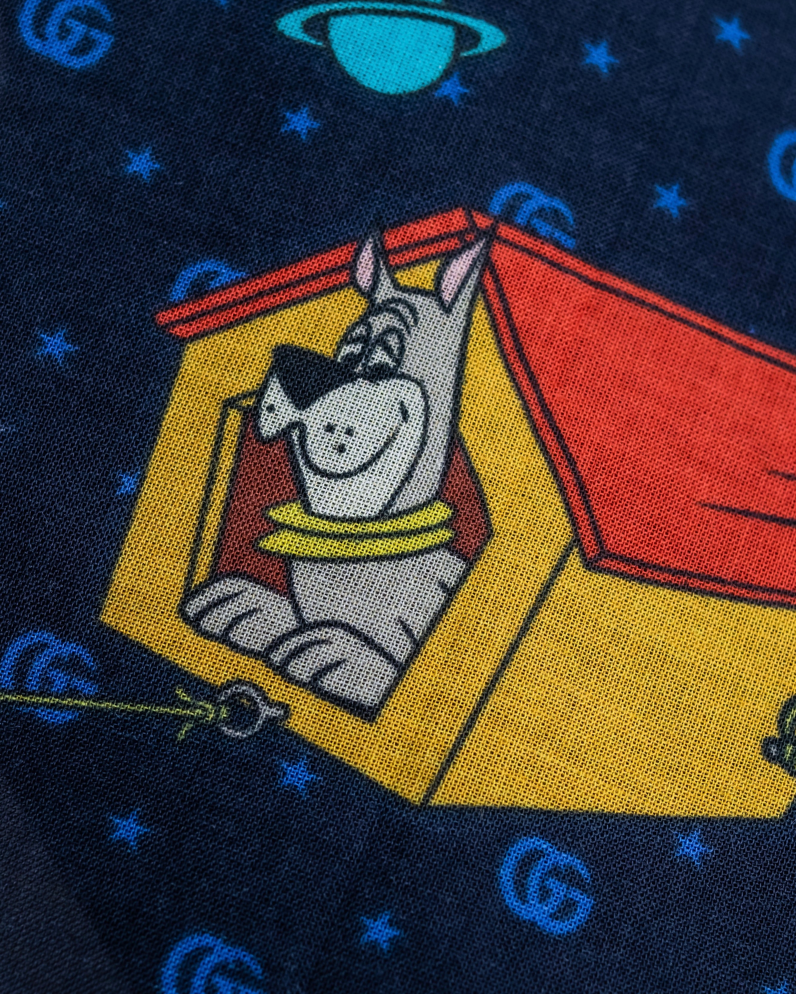 "GUCCI" Michele period Jetson collaboration silk scarf