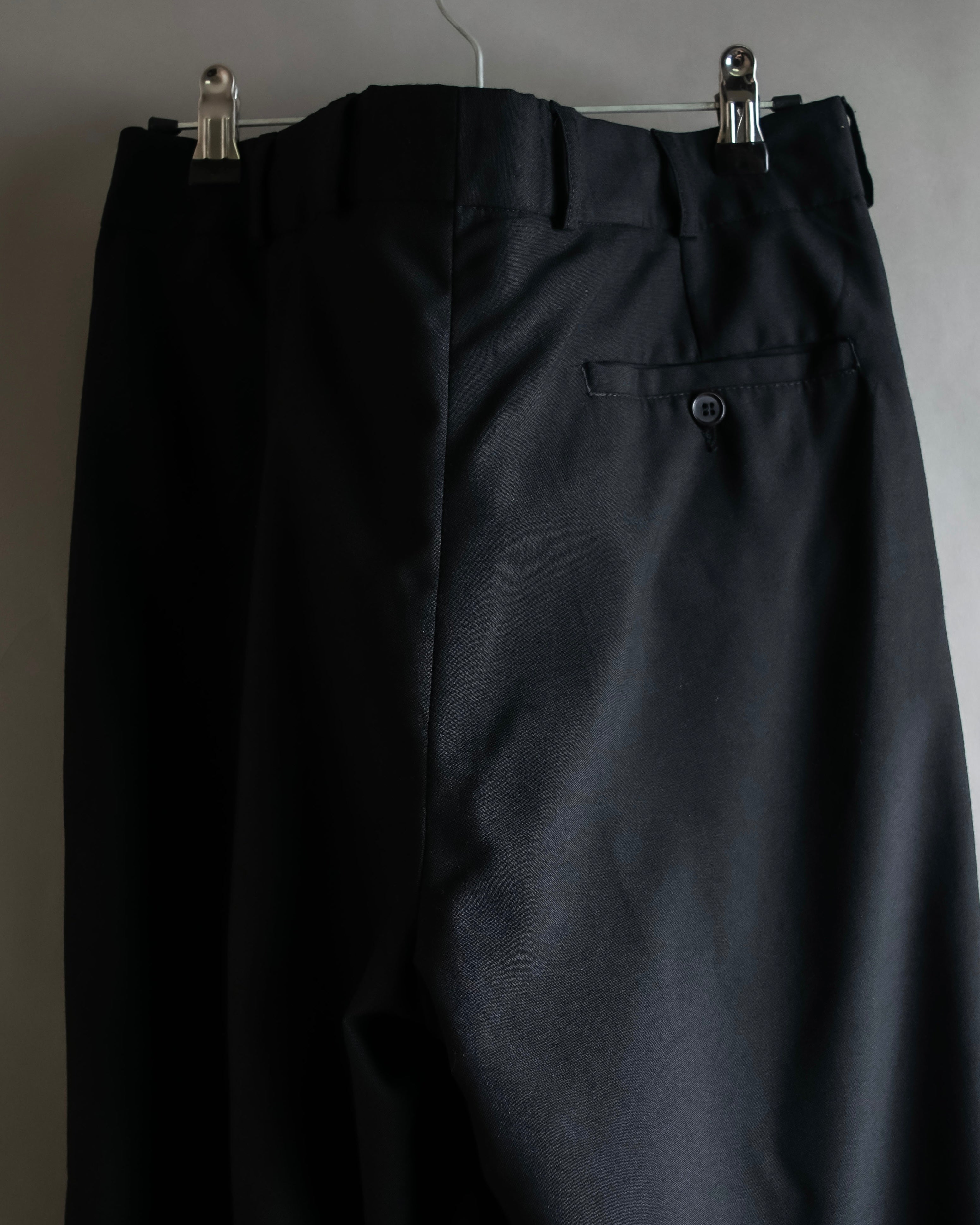 "Vintage high-waisted wide tapered slacks"