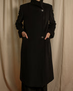 "Max Mara" 90's Asymmetrical front long chester coat