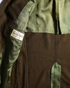 VINTAGE/ Beautiful Olive Colored Single Breasted 3B Tailored Jacket