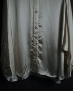 –SPECIAL– "LOEWE" 00’s Satin dolman sleeve destroy edge shirt