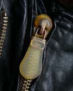 "DIESEL" Oversized stand collar lamb leather jacket