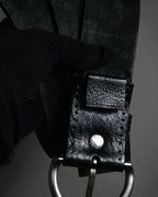 "GUCCI" 90’s-00’s Horsebit buckle leather belt