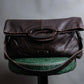 "Sergio Rossi" Foldable landscape design 2way leather bag