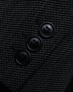 "Max Mara" 90’s-00’s Minimal fly-front stretch sten collar jacket