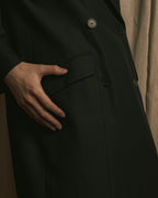 “Christian Dior” 90’s sculpted herringbone chester coat