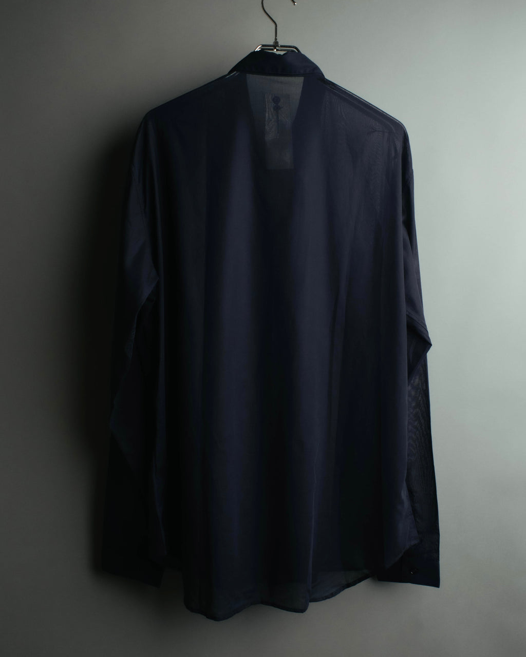 “Dior Homme” 00’s Sheer cotton concealed placket shirt