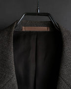 "Vintage heathered wool tailored jacket"