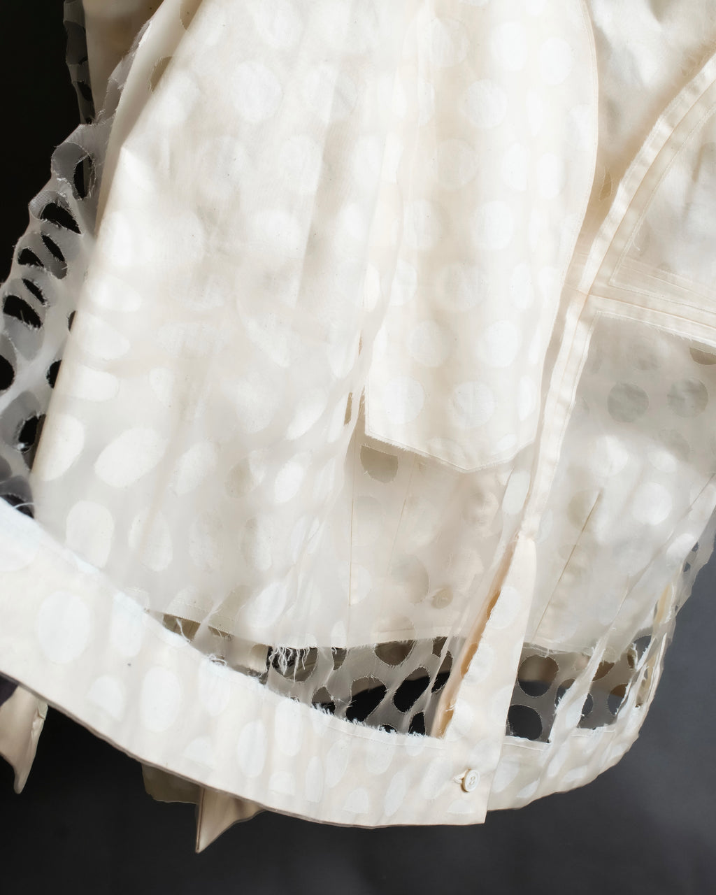 "MAISON MARGIELA" 20SS Polka dot tulle layered skirt