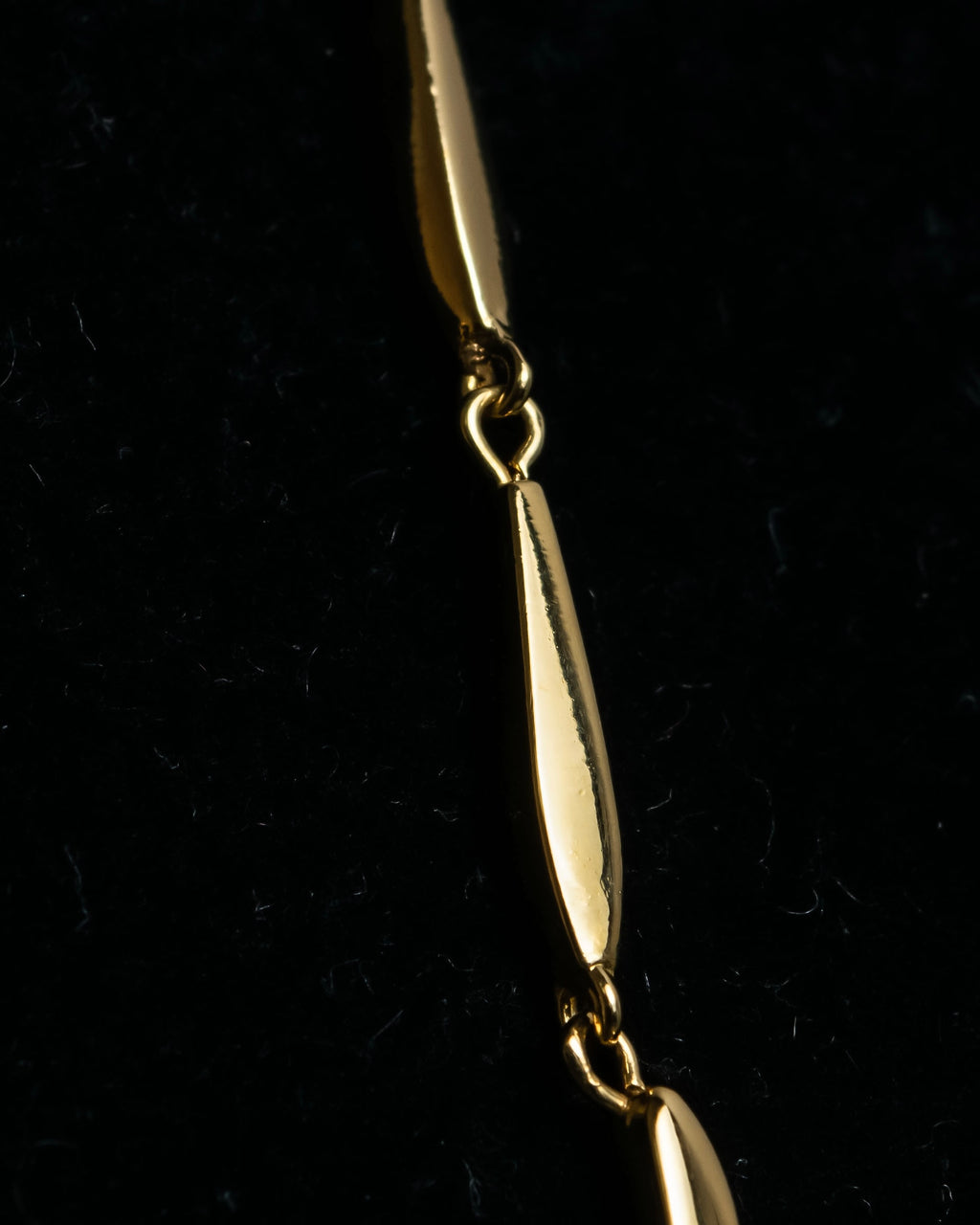 "Christian Dior" Branched leaf motif gold necklace