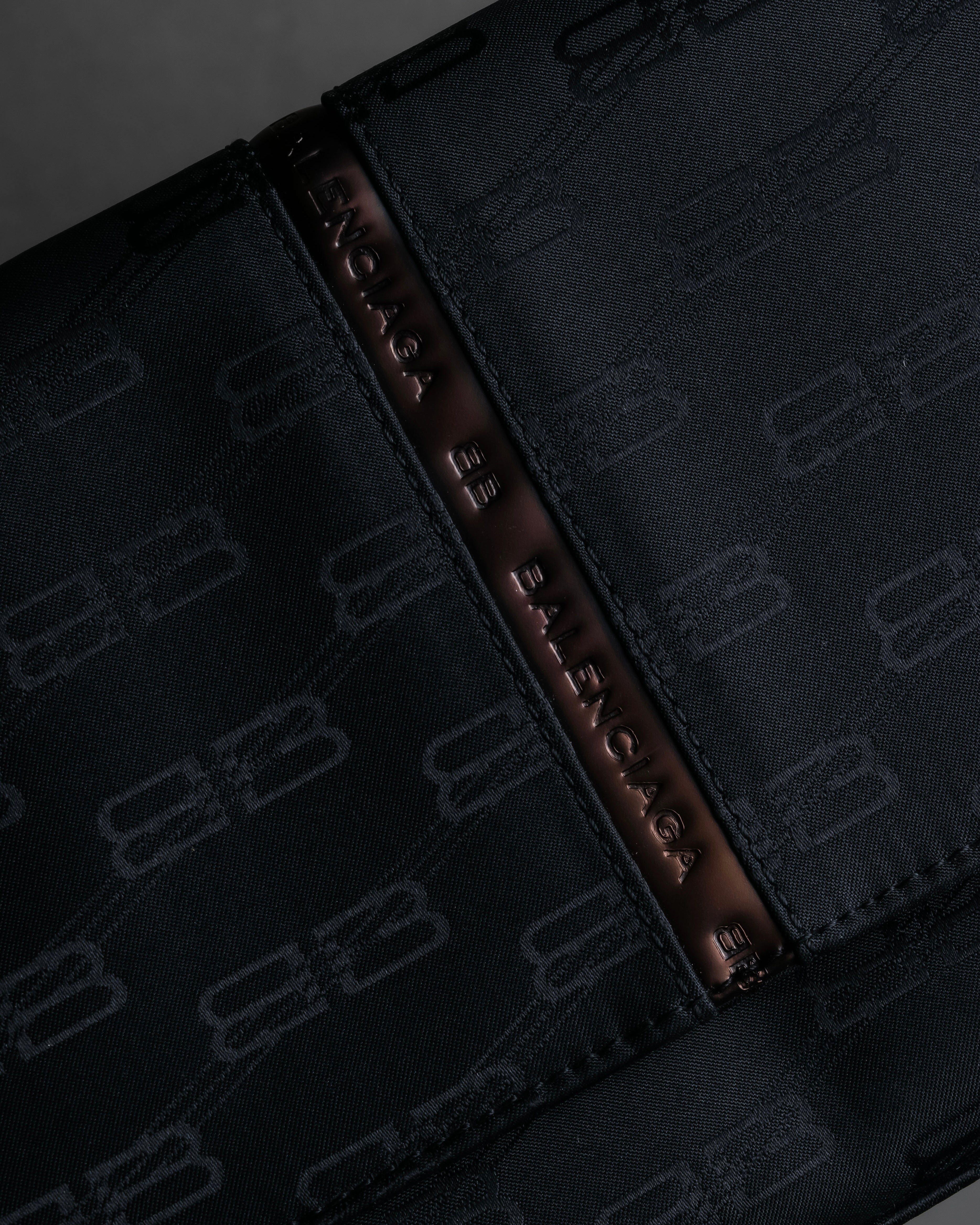 "BALENCIAGA" BB monogram jacquard shoulder bag