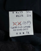 "Christian Dior" Straight line draping silk chester coat